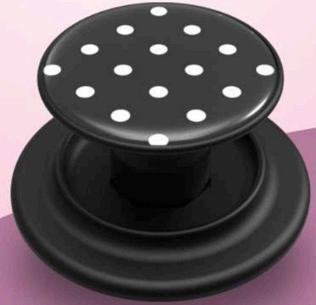 Grabbit phone grip in Polka Dots