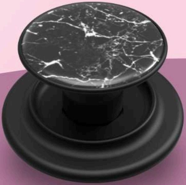 Grabbit phone grip in Black Marble