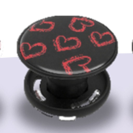 Grabbit phone grip in Hearts